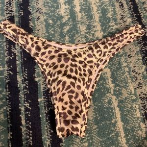 Victoria Secret Lepoard cheeky bikini bottom